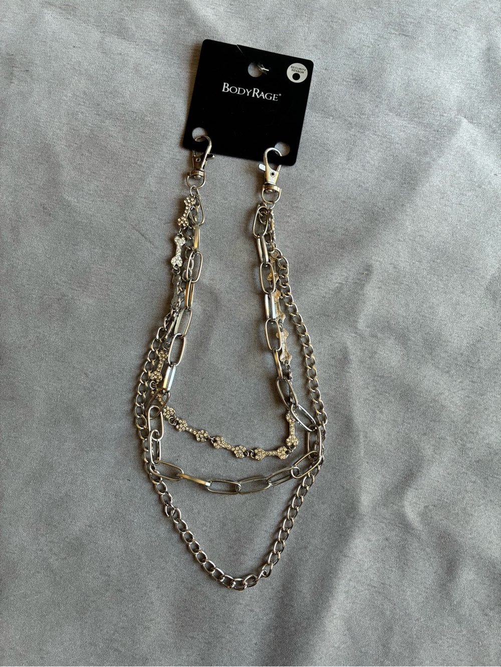 Silver Multi-Chain purse bag chain